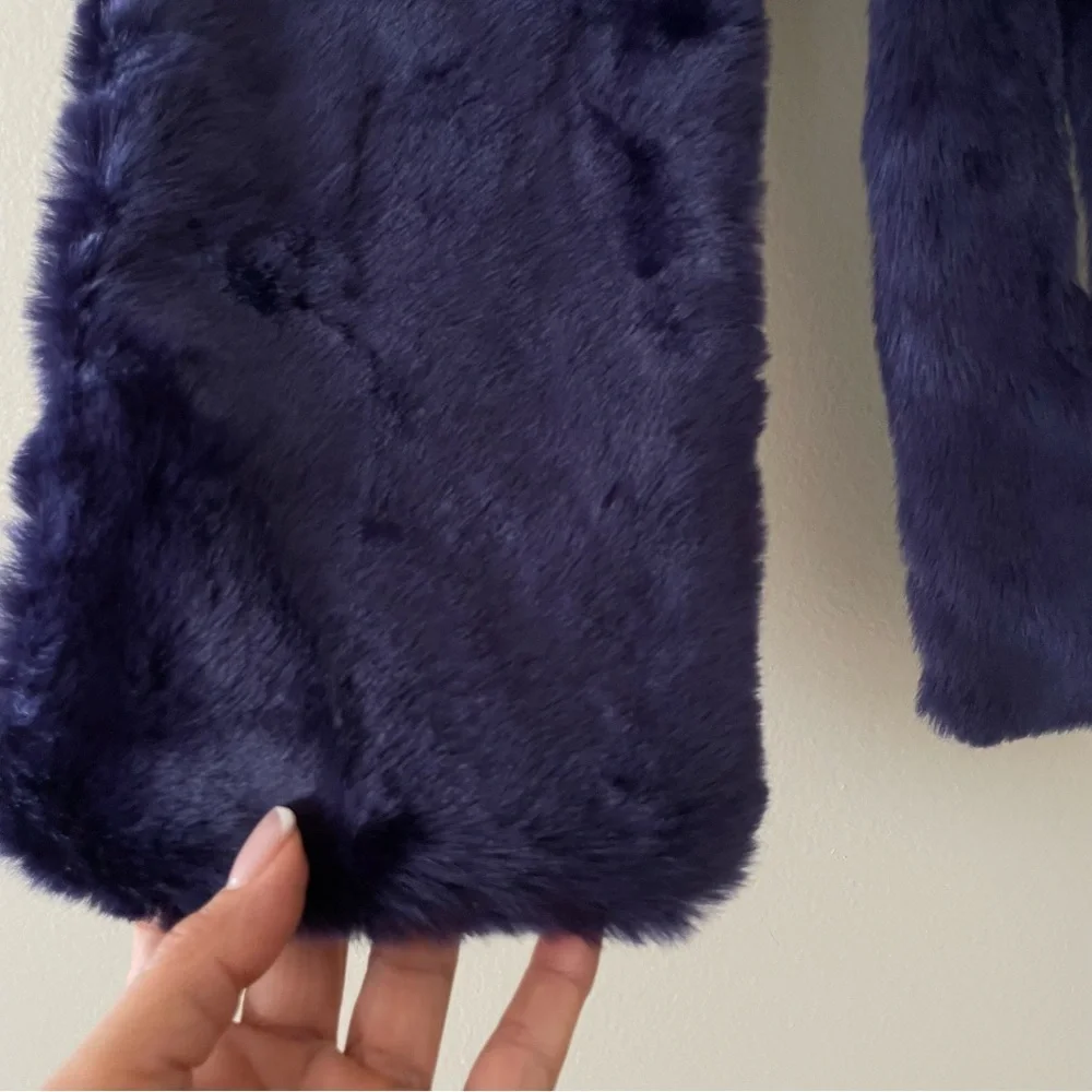Plush Dark Blue Scarf